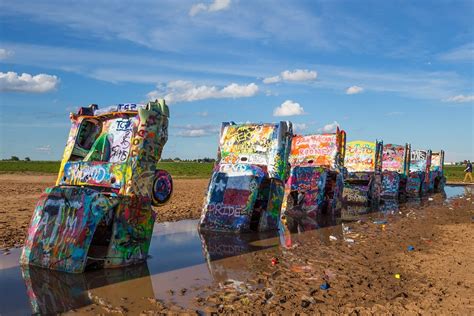 Cadillac ranch amarillo - Cadillac Ranch. 13651 I-40 Frontage Rd. Amarillo, TX 79124. Free. Hours: Always open to visitors. You can bring your own spray paint or pick some up from the merch truck. Cadillac Ranch Merch Truck …